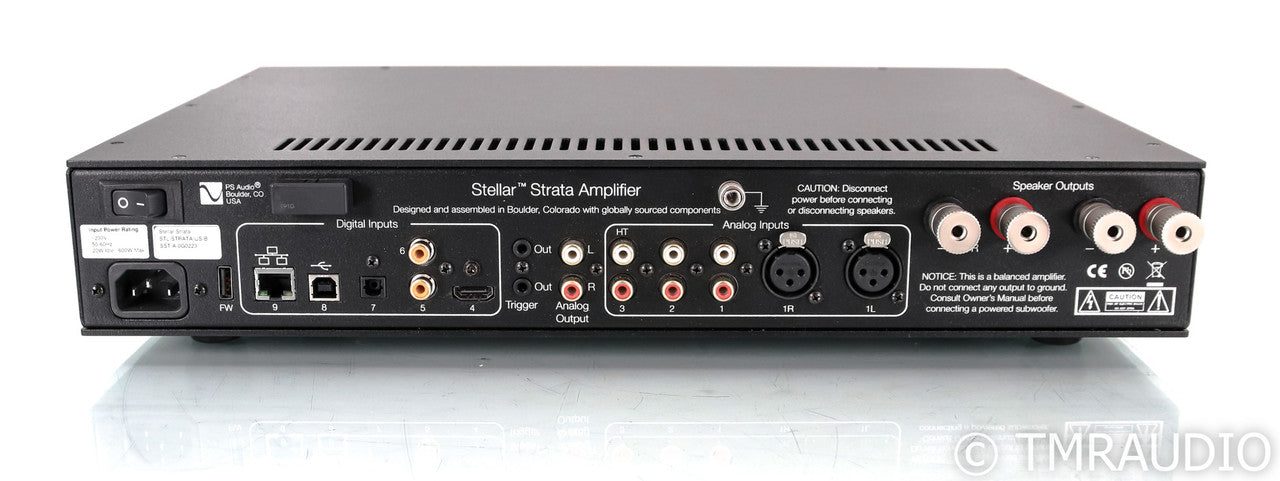 PS Audio Stellar Strata Stereo Integrated Amplifier; Black; Remote (Used)