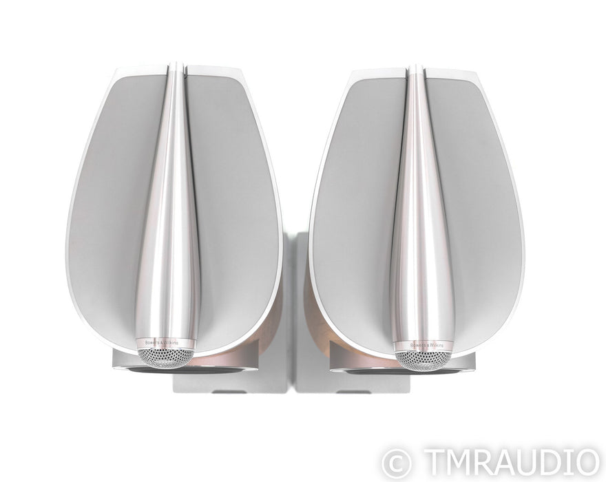 B&W 805 D4 Bookshelf Speakers; Walnut Pair with Stands