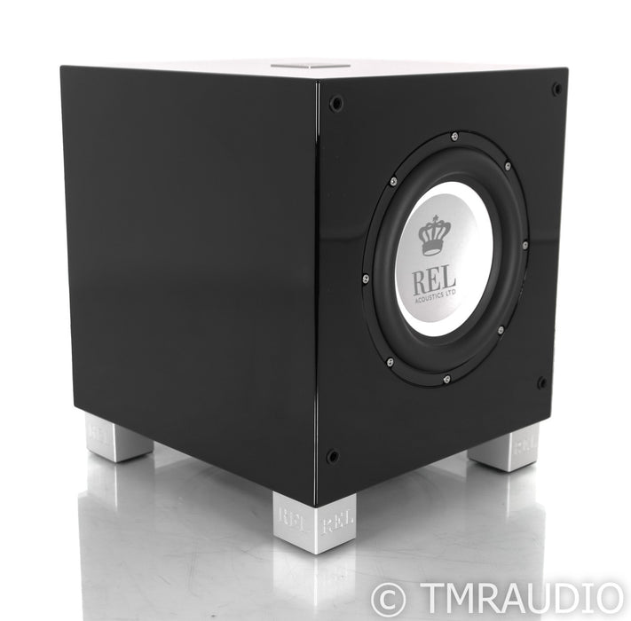 REL T/7i 8" Powered Subwoofer; Gloss Black
