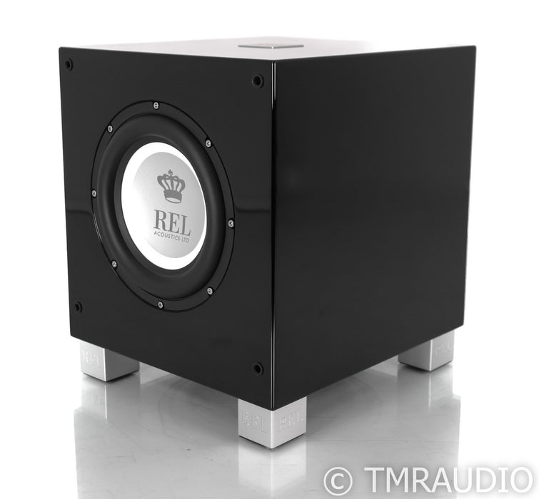 REL T/7i 8" Powered Subwoofer; Gloss Black