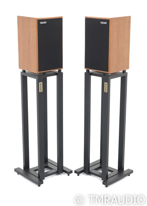 Harbeth P3ESR XD Bookshelf Speakers; Cherry Pair w/ Ton Traeger Stands (Open Box)