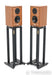 Harbeth P3ESR XD Bookshelf Speakers; Cherry Pair w/ Ton Traeger Stands (Open Box)