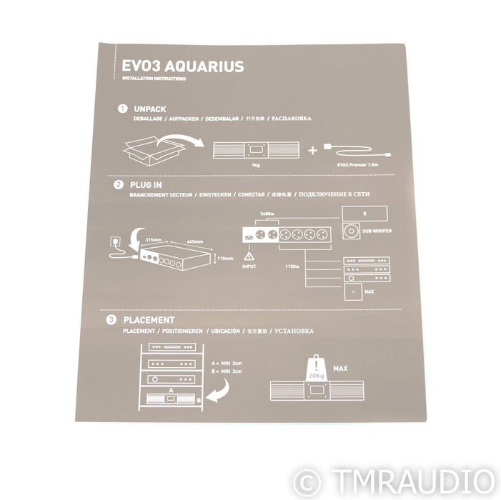Isotek Evo3 Aquarius AC Power Line Conditioner; Silver; Evo-3