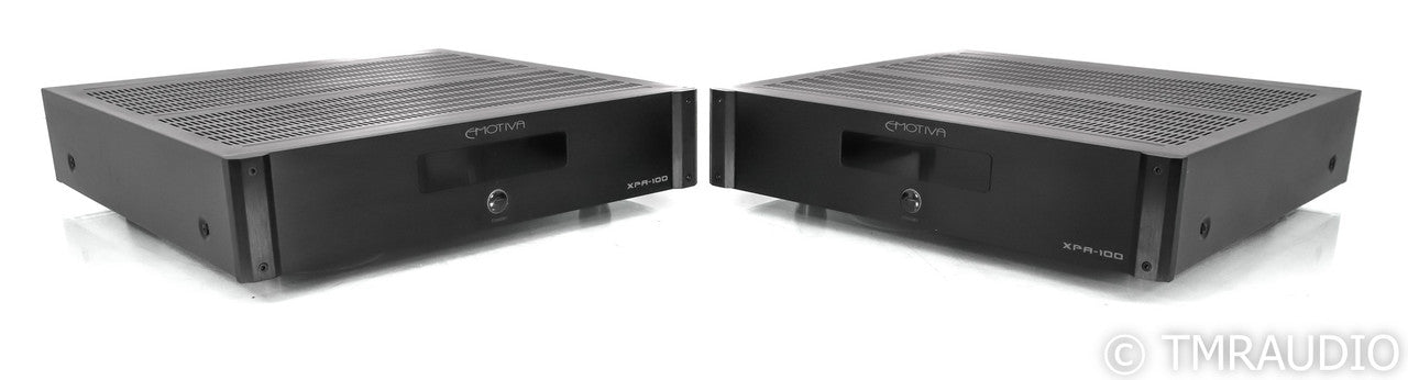 Emotiva XPA-100 Mono Power Amplifiers; Black Pair