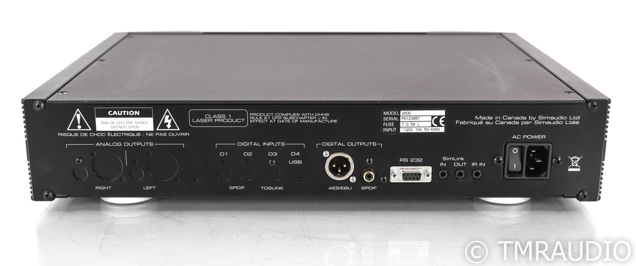 Simaudio 260 D CD Transport; Black; Remote
