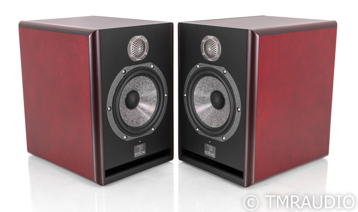 Focal Solo6 Be Powered Bookshelf Speakers; Red Wood Pair; Solo 6 Beryllium