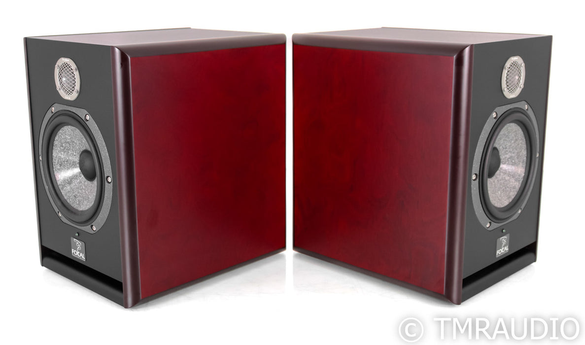 Focal Solo6 Be Powered Bookshelf Speakers; Red Wood Pair; Solo 6 Beryllium