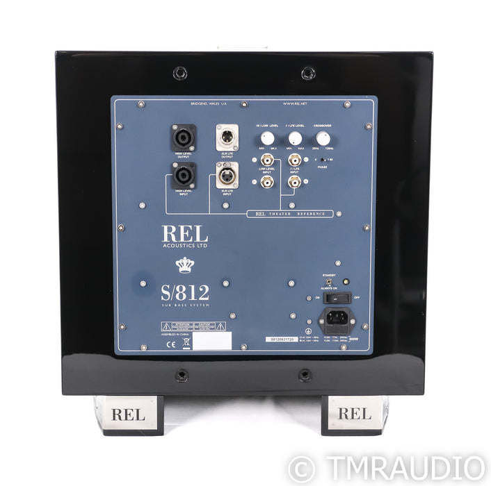 REL S/812 12" Powered Subwoofer; Gloss Black