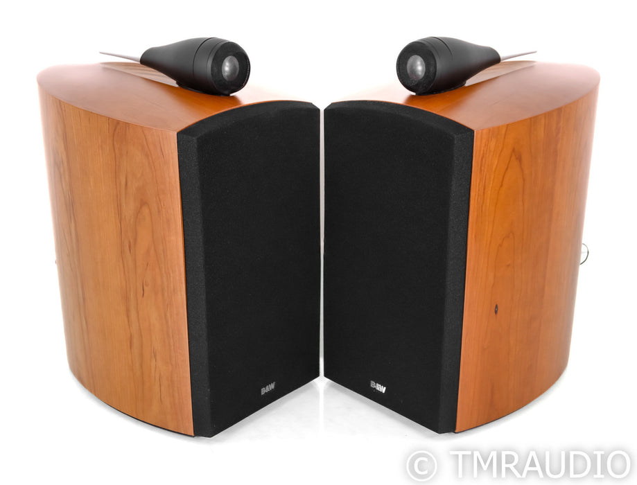 B&W Nautilus 805 Bookshelf Speakers; Natural Cherry Pair