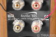 B&W Nautilus 805 Bookshelf Speakers; Natural Cherry Pair