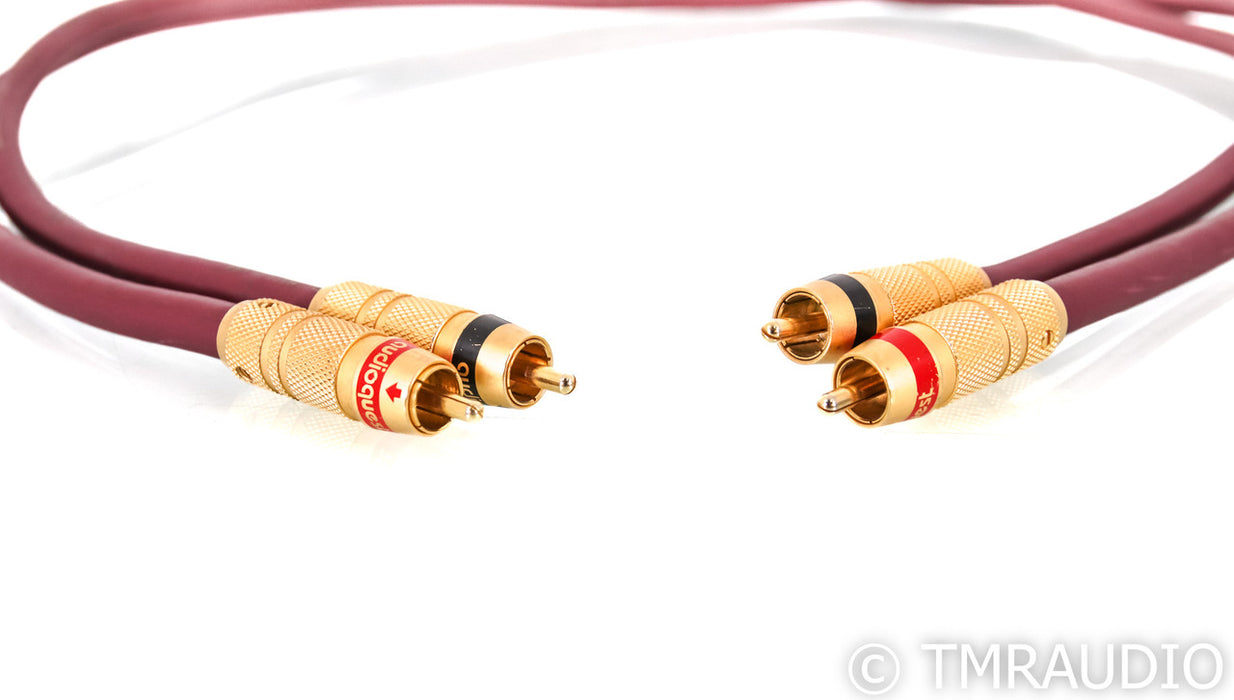 AudioQuest Ruby X 3 Hyperlitz RCA Cables; 1m Pair Interconnects