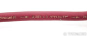 AudioQuest Ruby X 3 Hyperlitz RCA Cables; 1m Pair Interconnects