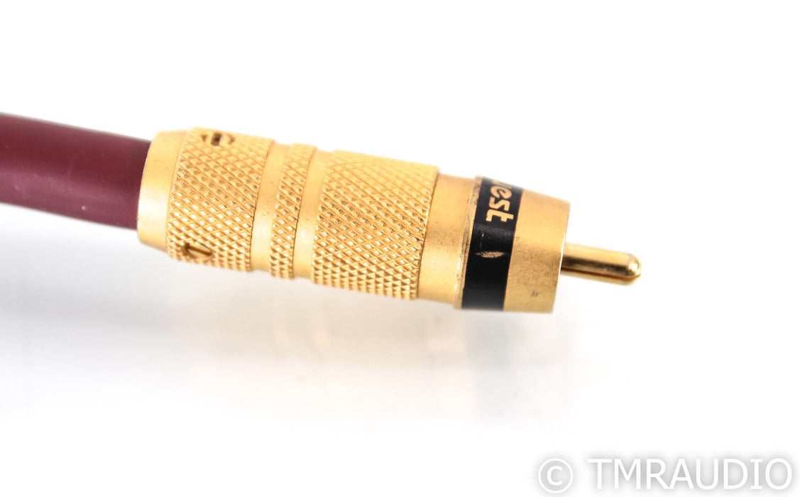 AudioQuest Ruby X 3 Hyperlitz RCA Cables; 1m Pair Interconnects