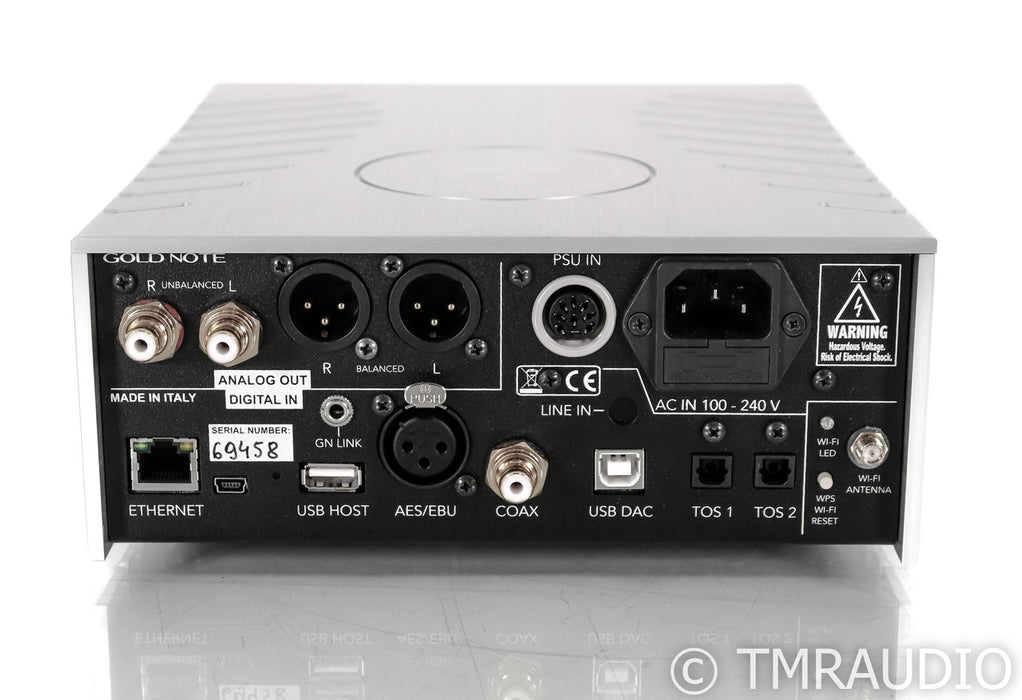 Gold Note DS-10 DAC; D/A Converter; DS10; Silver; Remote; Bluetooth