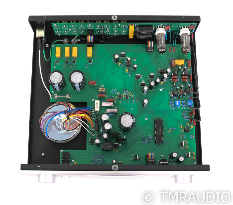 Rogue Audio RP-1 Stereo Tube Preamplifier; Remote; MM Phono; Silver