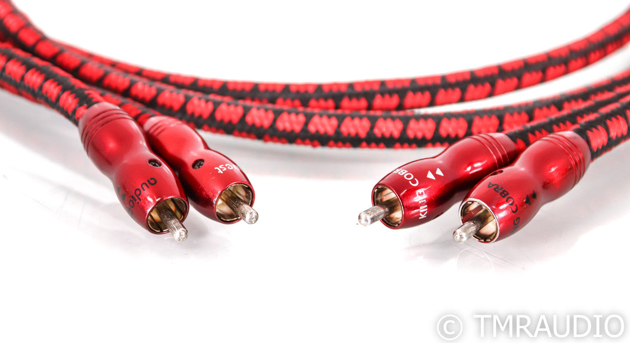 AudioQuest King Cobra RCA Cables; 5ft Pair Interconnects