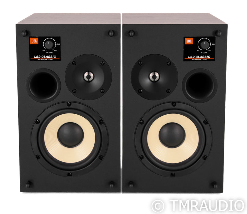JBL L52 Classic Bookshelf Speakers; Walnut with Orange