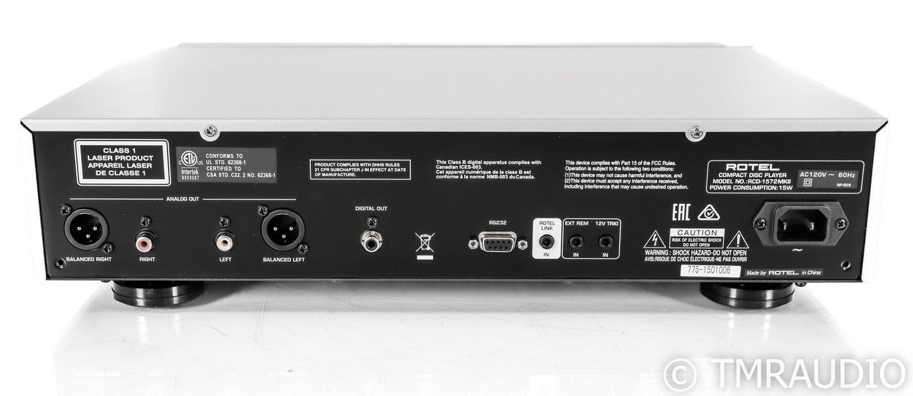 Rotel RCD-1572 MkII CD Player; Silver (Open Box)