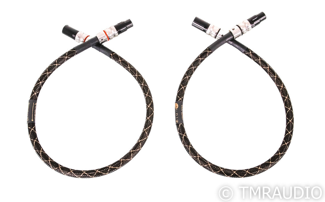 Audio Sensibility Signature V2 Silver XLR Cables; 0.75m Pair Balanced Interconnects; OCC