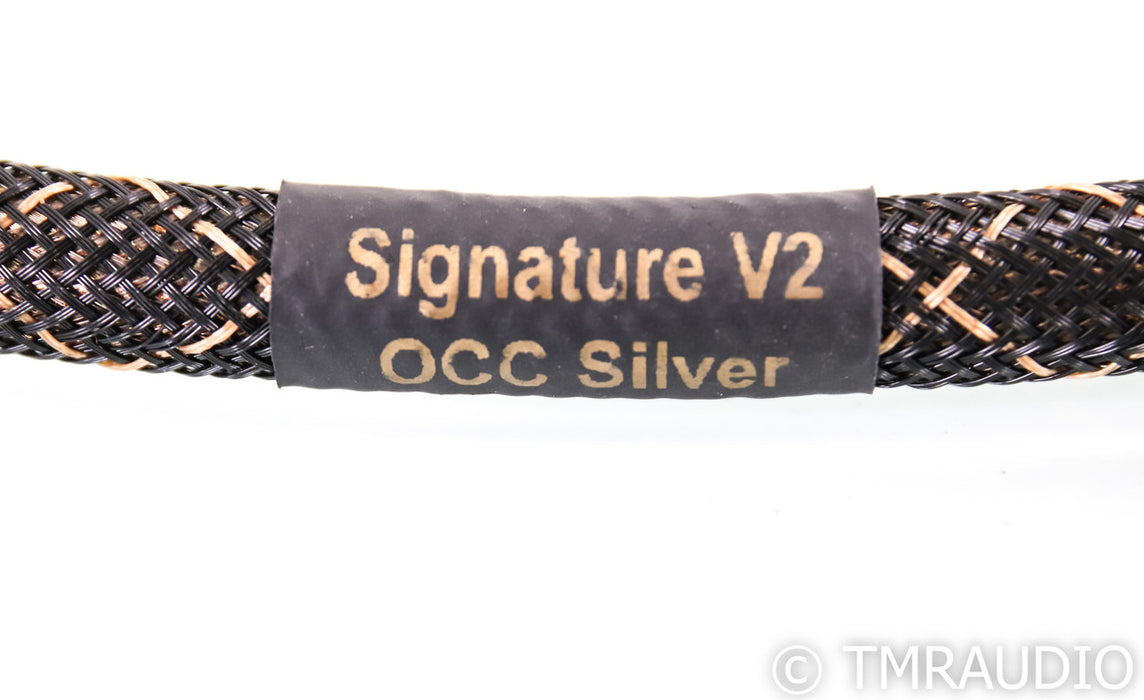 Audio Sensibility Signature V2 Silver XLR Cables; 0.75m Pair Balanced Interconnects; OCC