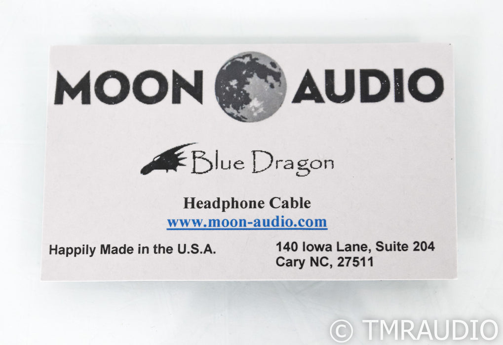 Moon Audio Blue Dragon 1/4" Headphone Cable; For Focal Utopia