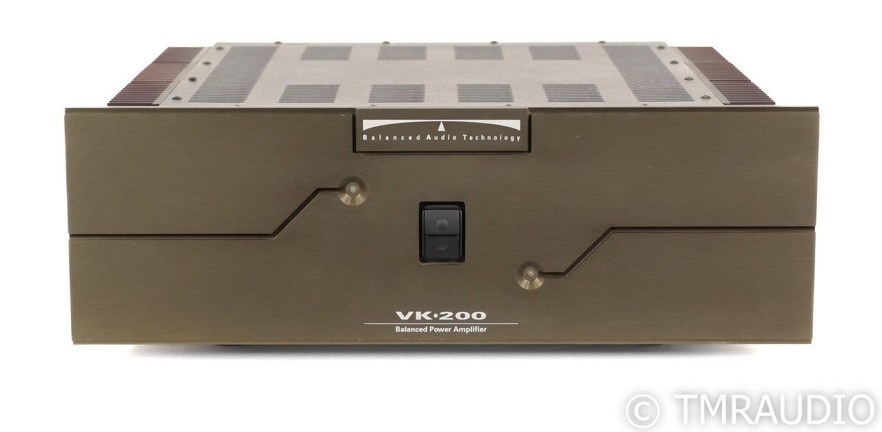BAT VK-200 Stereo Power Amplifier; VK200; Balanced Audio Technology