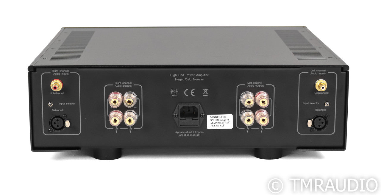 Hegel H20 Stereo Power Amplifier; Black; H-20