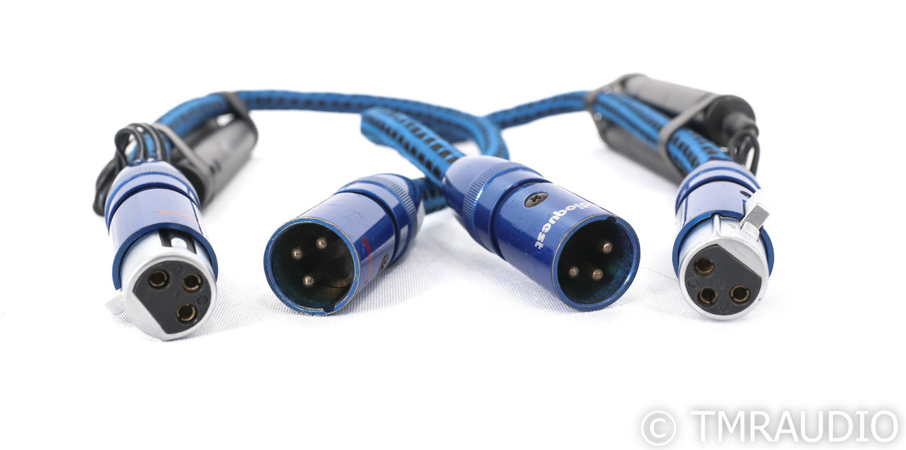 AudioQuest Sky XLR Cables; 0.5m Pair Balanced Interconnects; 72v DBS