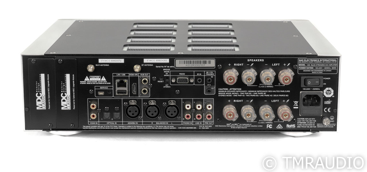 NAD M33 Wireless Streaming Integrated Amplifier; DAC; MM / MC Phono (Unused)