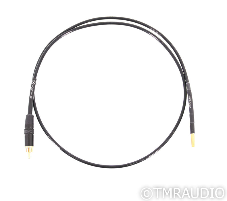 Nordost QKore Wire for Nordost QKore Ground; 1m RCA to Banana (Open Box)