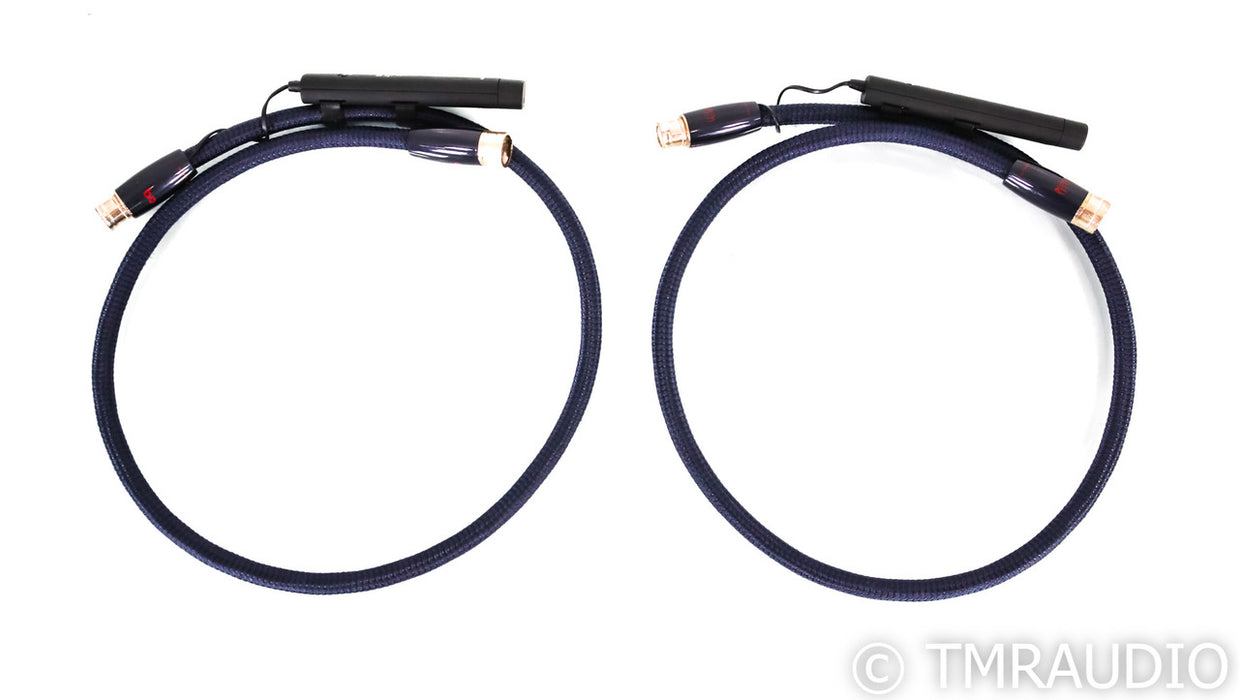 AudioQuest Wild XLR Cables; 1m Pair Balanced Interconnects; 72v DBS