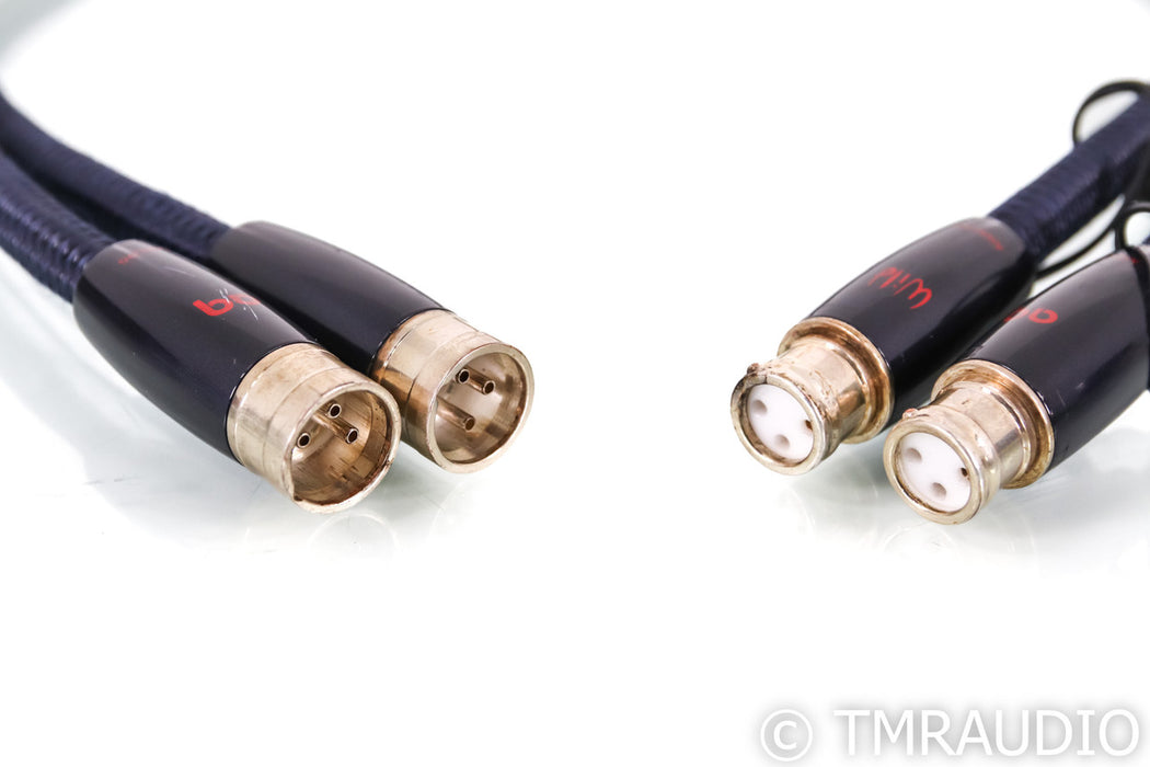 AudioQuest Wild XLR Cables; 1m Pair Balanced Interconnects; 72v DBS