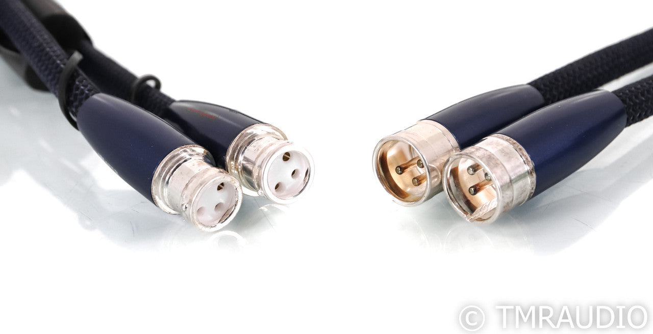 AudioQuest Water XLR Cables; 1m Pair Balanced Interconnects; 72v DBS
