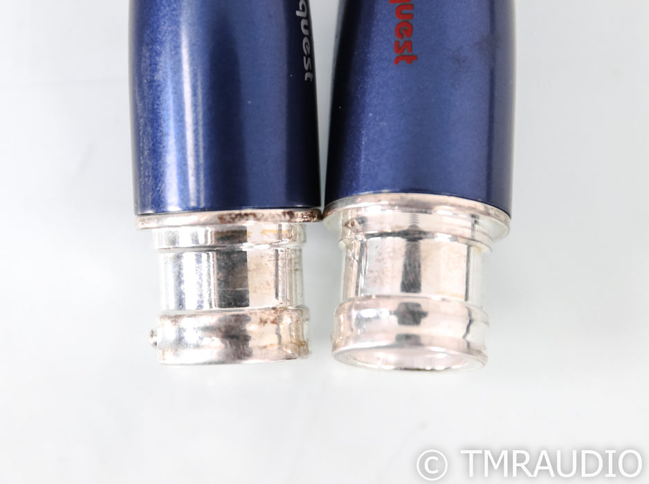 AudioQuest Water XLR Cables; 1m Pair Balanced Interconnects; 72v DBS