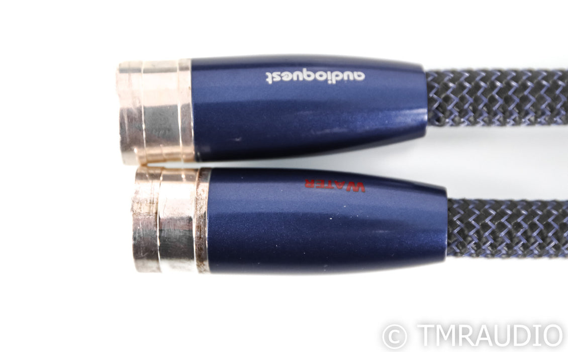 AudioQuest Water XLR Cables; 1m Pair Balanced Interconnects; 72v DBS