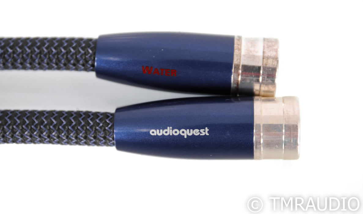 AudioQuest Water XLR Cables; 1m Pair Balanced Interconnects; 72v DBS