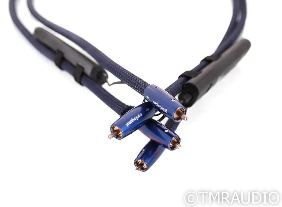 AudioQuest Water RCA Cables; 1.5m Pair Interconnects; 72v DBS