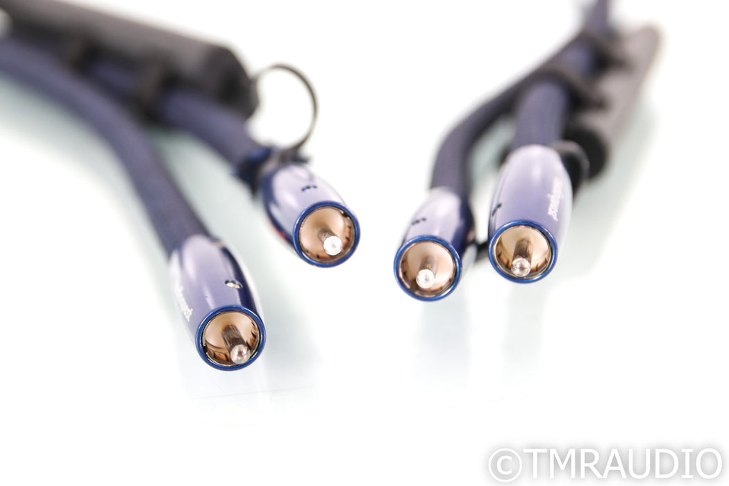AudioQuest Water RCA Cables; 1.5m Pair Interconnects; 72v DBS