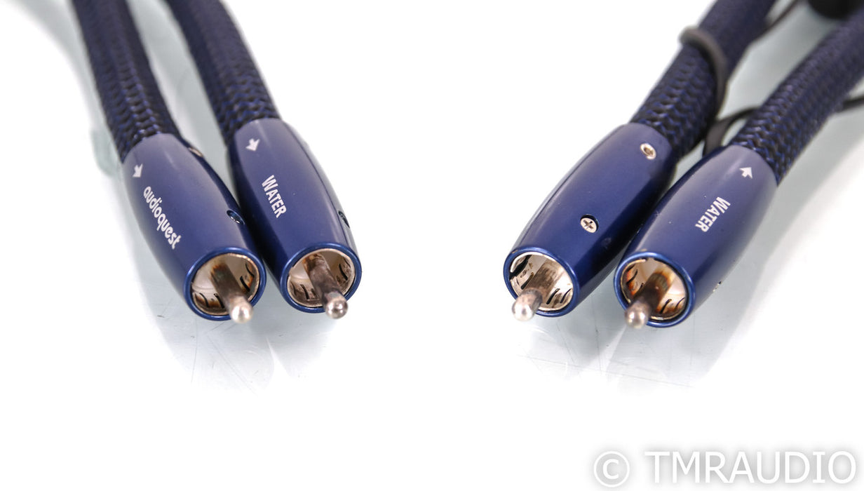 AudioQuest Water RCA Cables; 1.5m Pair Interconnects; 72v DBS