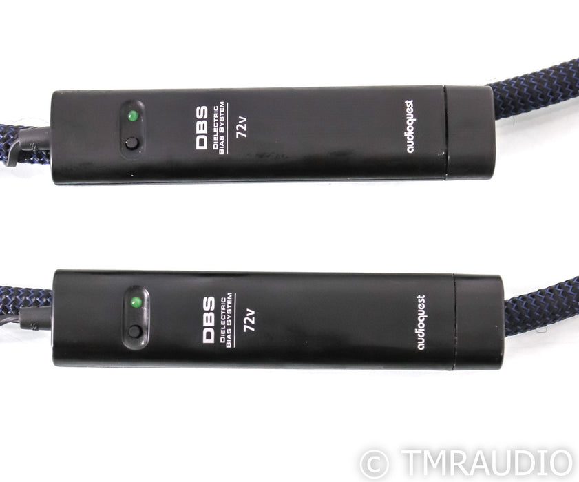 AudioQuest Water RCA Cables; 1.5m Pair Interconnects; 72v DBS