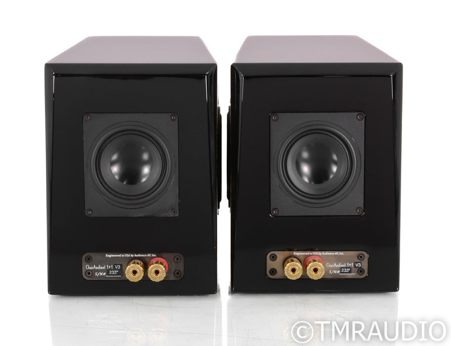 Audience ClairAudient 1+1 V3 Bookshelf Speakers; Black & Rosewood Pair
