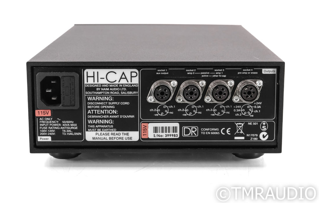 Naim HiCap DR Power Supply; Black; Discrete Regulator