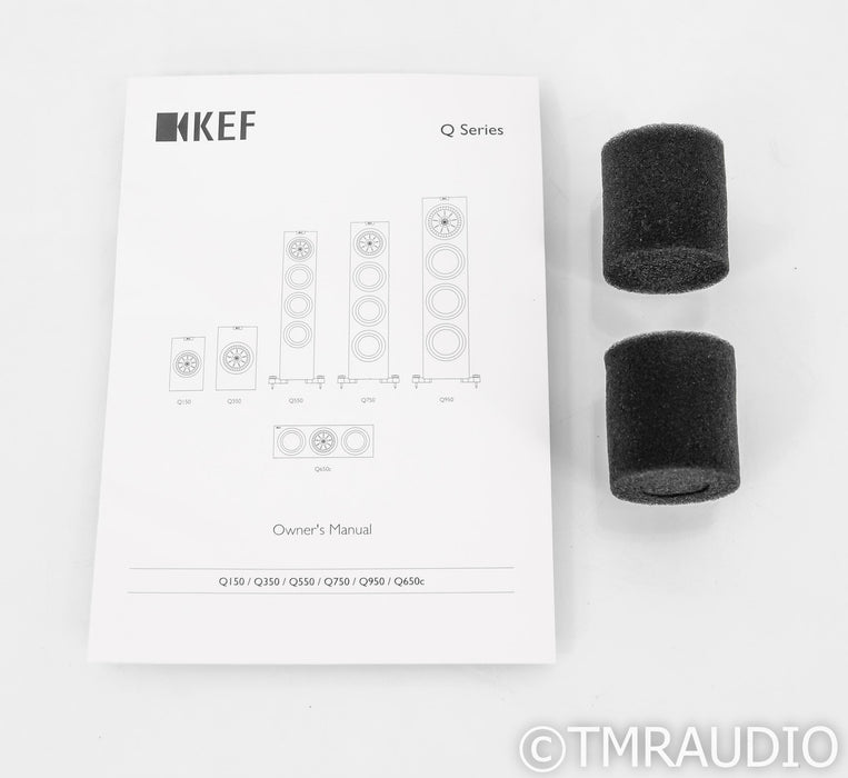 KEF Q150 Bookshelf Speakers; Walnut; Pair