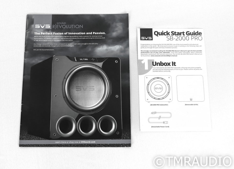 SVS SB-2000 Pro 12" Powered Subwoofer; Black Ash