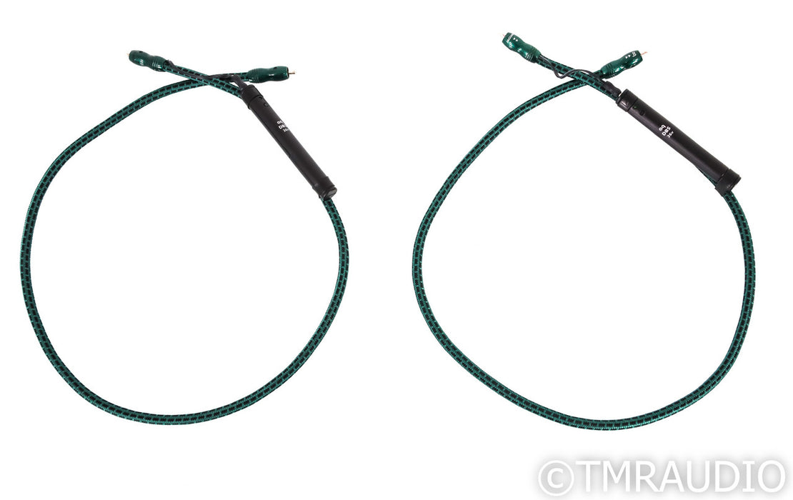 AudioQuest Jaguar RCA Cables; 1m Pair Interconnects; 36v DBS