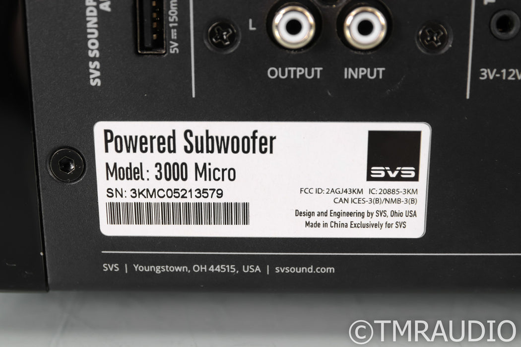 SVS 3000 Micro Dual 8" Powered Subwoofer; Piano Gloss Black