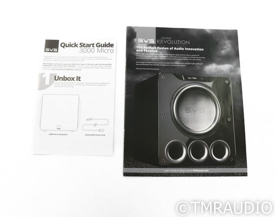 SVS 3000 Micro Dual 8" Powered Subwoofer; Piano Gloss Black