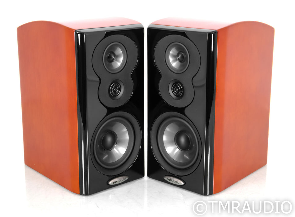 Polk Audio LsiM 703 Bookshelf Speakers; Cherry Pair