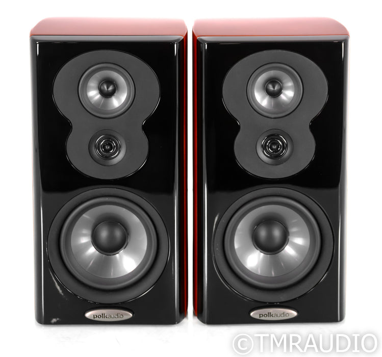 Polk Audio LsiM 703 Bookshelf Speakers; Cherry Pair