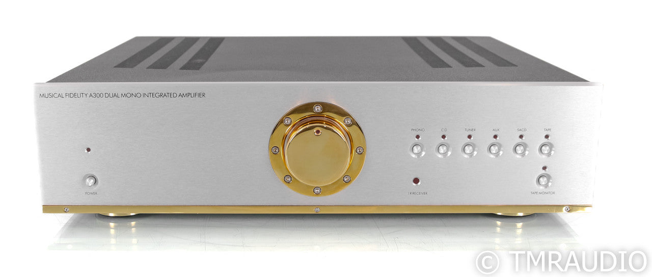 Musical Fidelity A300 Stereo Integrated Amplifier; Remote; MM / MC Phono; Silver & Gold